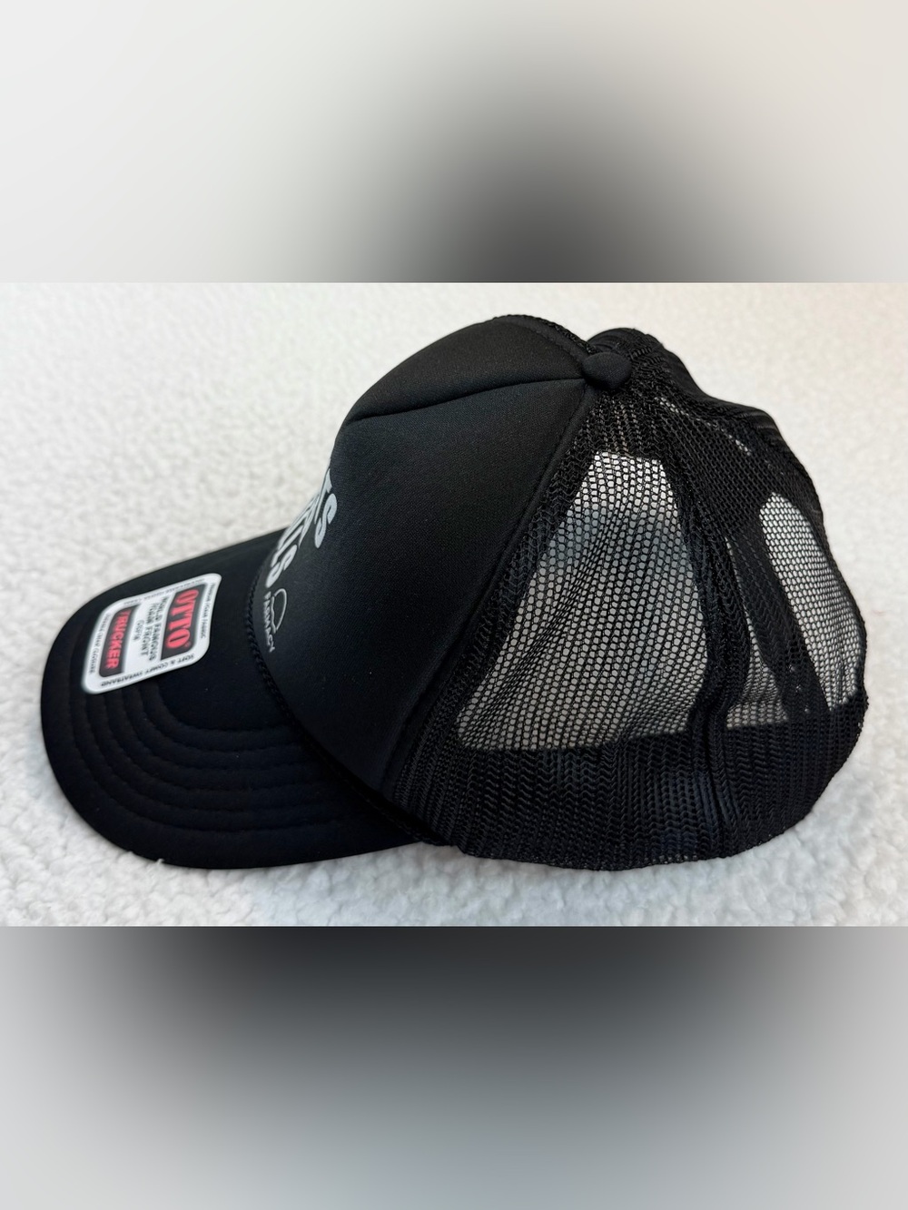 (NWOT) OTTO • Farmacy Black/White "Plants Over Pills" Trucker Hat, OS - Picture 5 of 11